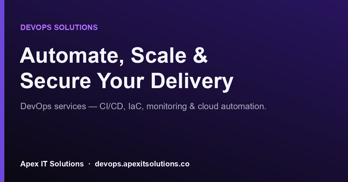 Streamline IT Operations with Expert DevOps Solutions